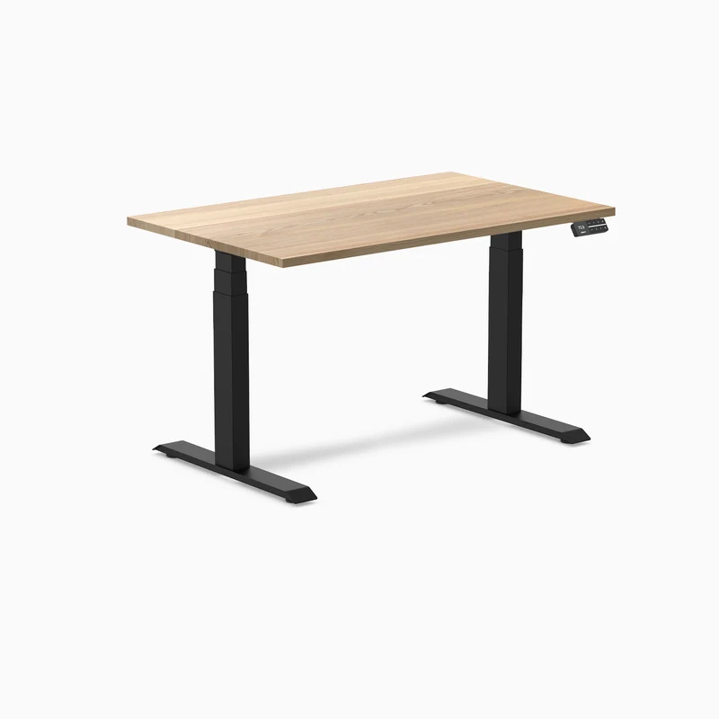 Almost Perfect Desky Dual Hardwood Sit Stand Desk