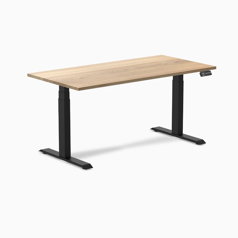 Almost Perfect Desky Dual Hardwood Sit Stand Desk