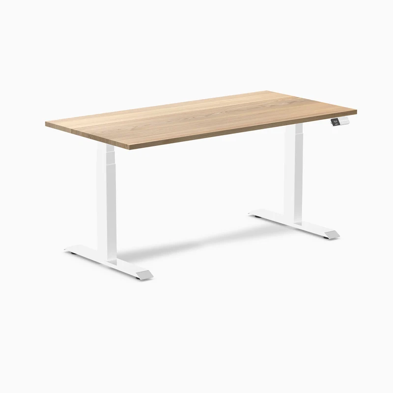 Almost Perfect Desky Dual Hardwood Sit Stand Desk