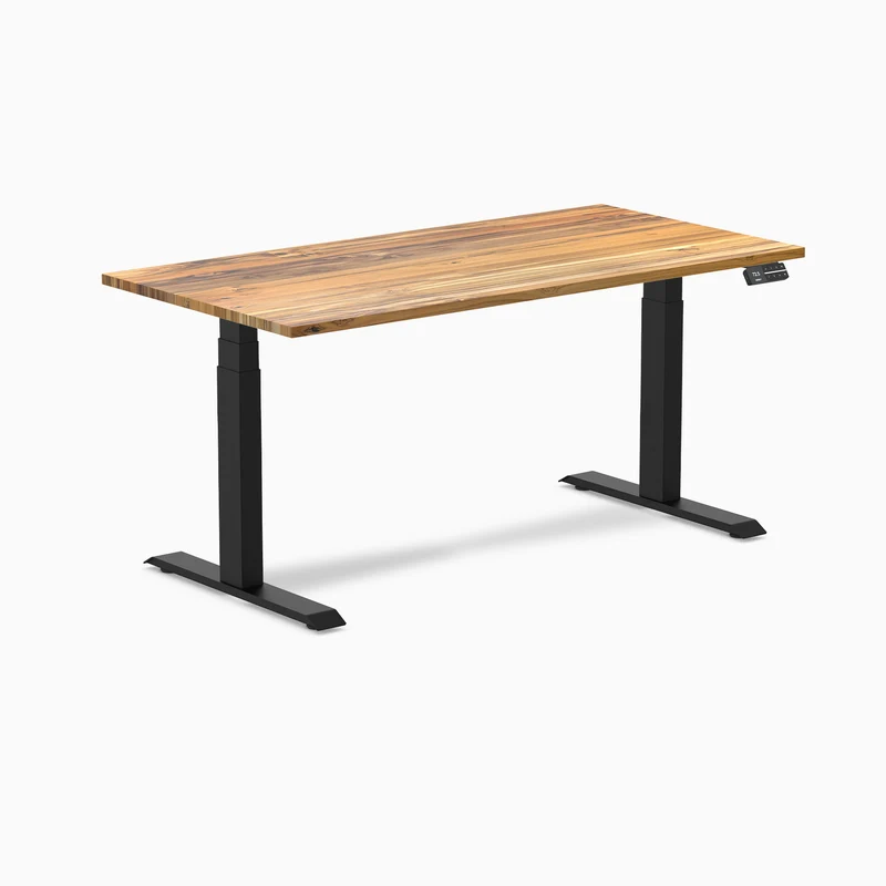 Almost Perfect Desky Dual Hardwood Sit Stand Desk