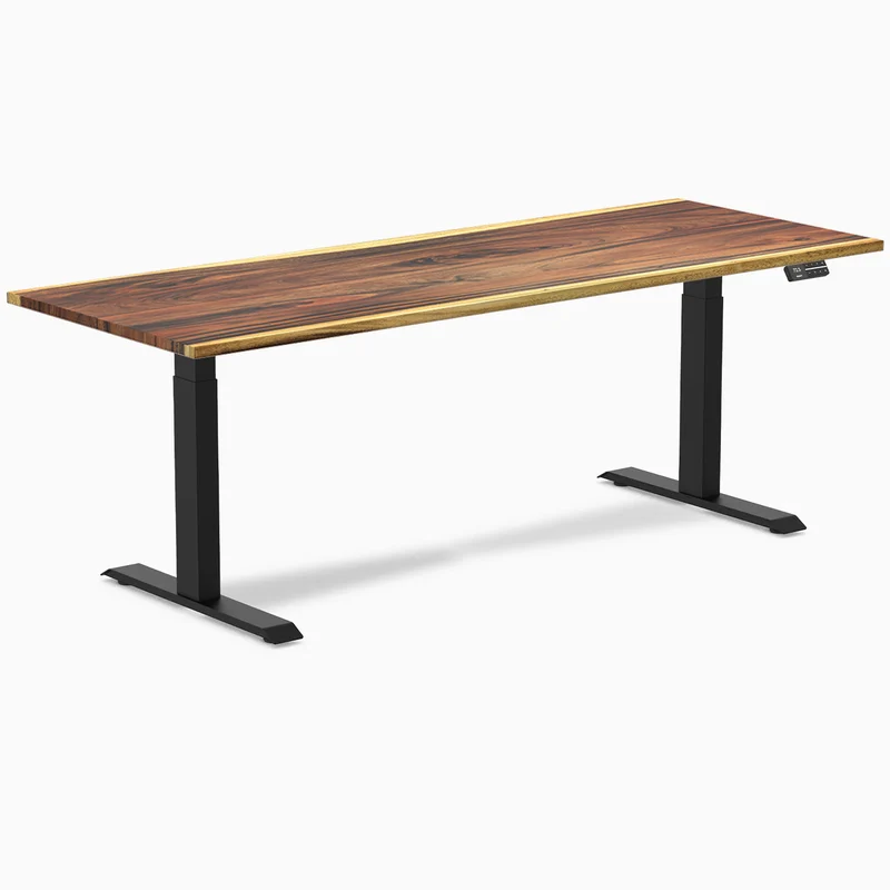 Almost Perfect Desky Dual Hardwood Sit Stand Desk