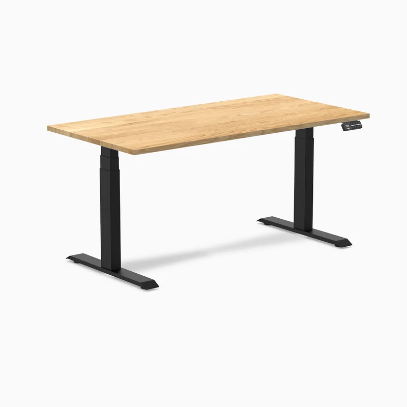 Almost Perfect Desky Dual Hardwood Sit Stand Desk