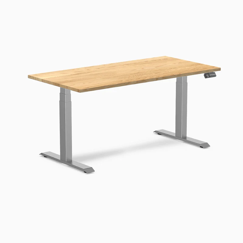 Almost Perfect Desky Dual Hardwood Sit Stand Desk