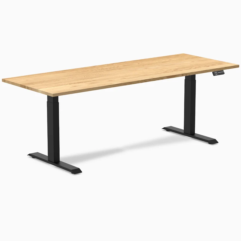 Almost Perfect Desky Dual Hardwood Sit Stand Desk