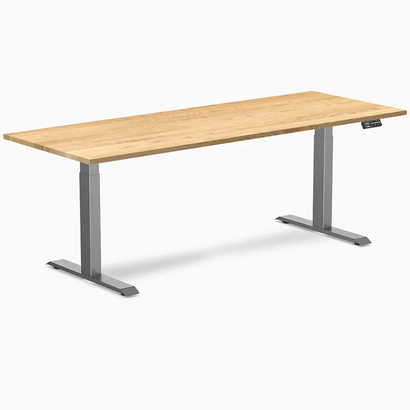 Almost Perfect Desky Dual Hardwood Sit Stand Desk