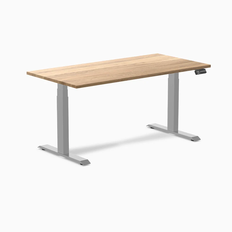 Almost Perfect Desky Dual Hardwood Sit Stand Desk