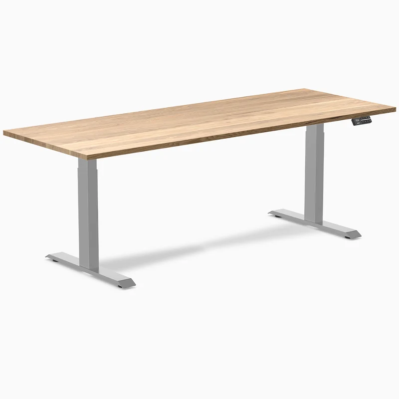 Almost Perfect Desky Dual Hardwood Sit Stand Desk