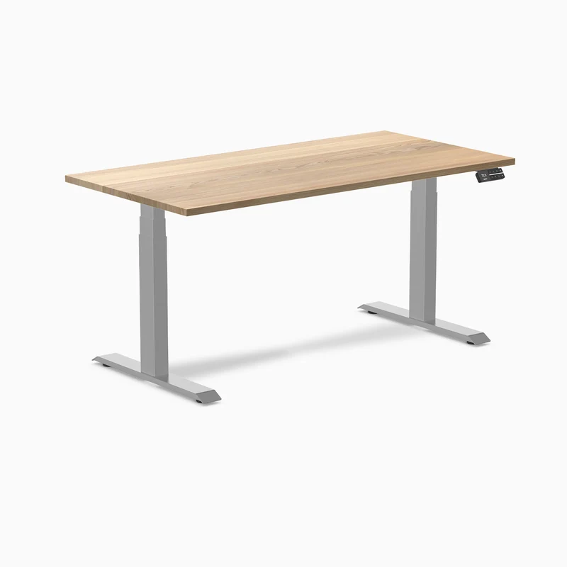 Almost Perfect Desky Dual Hardwood Sit Stand Desk