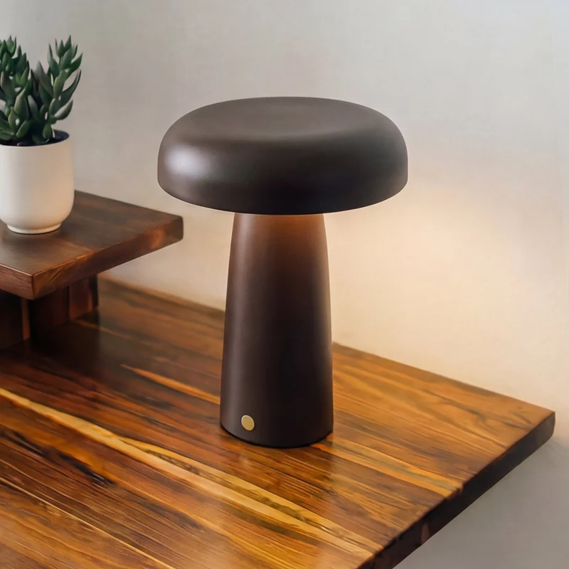 Desky Mushroom Cordless Desk Lamp