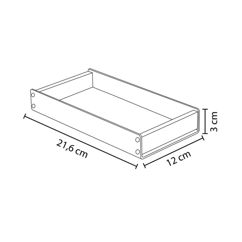 Plateau de Bureau Bois et Aluminium Noir