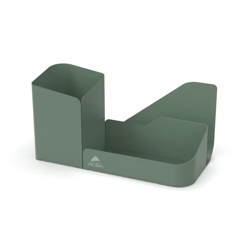 Organisateur Bureau 3 Compartiments - Métal Vert