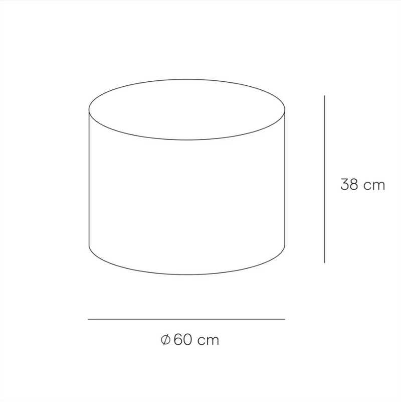 Travertin salontafel - Dax - Mid - 38 cm