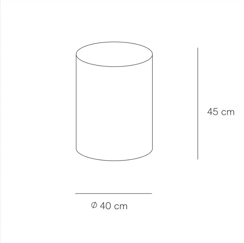 Travertijn salontafel - Dax - High - 45 cm