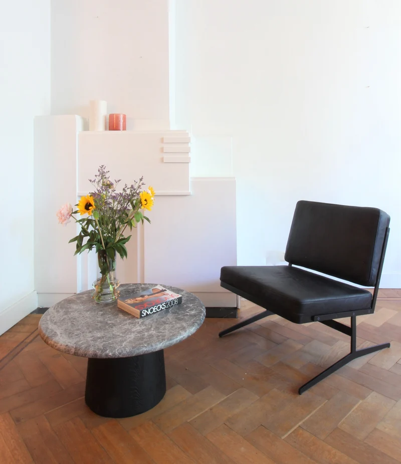 Salontafel Firenze - Grijs Marmer - 70×70×36cm