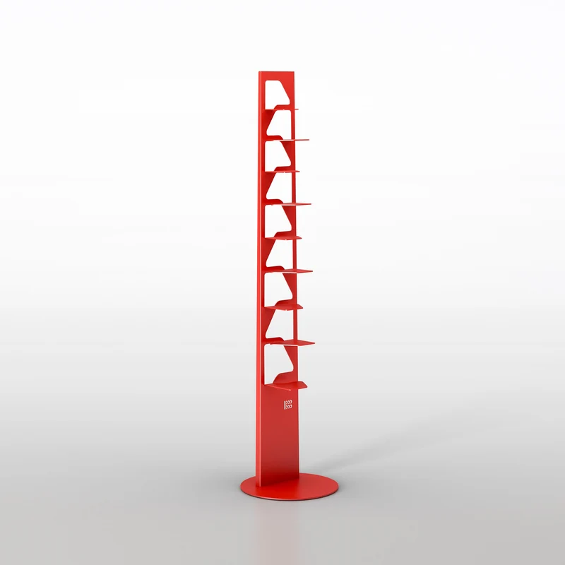 Metal Bookcase NEANDERTHAL by Franco Poli for BBB Italia