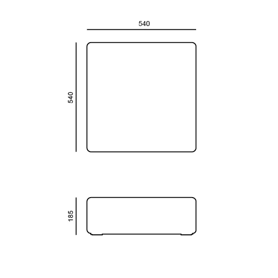 Salontafel - Large - Dijon - Travertin - D54