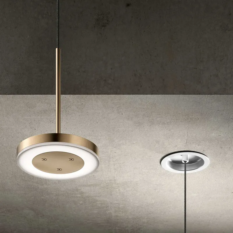 Aluminium Suspension Lamp BELLA by Panzeri Enzo for Panzeri
