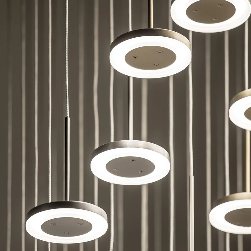 Aluminium Suspension Lamp BELLA by Panzeri Enzo for Panzeri
