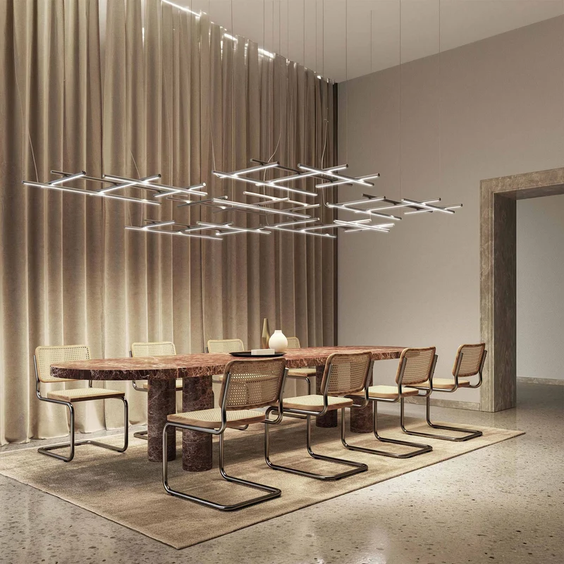 Aluminium Suspension Lamp HILOW by Mathaeus Thun Hohenstein for Panzeri