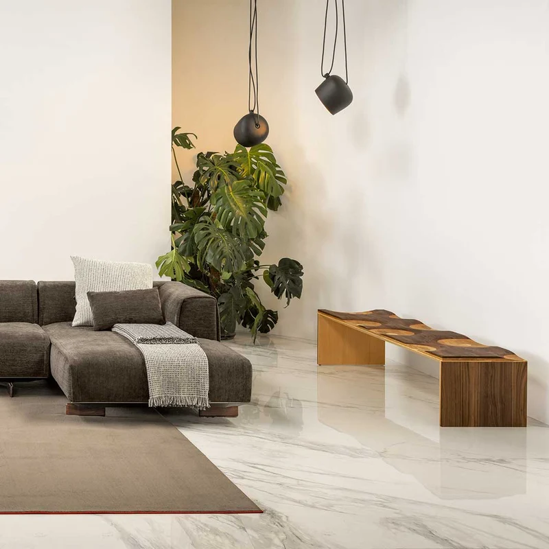 Wood Bench RIPPLES by Toyo Ito for Horm