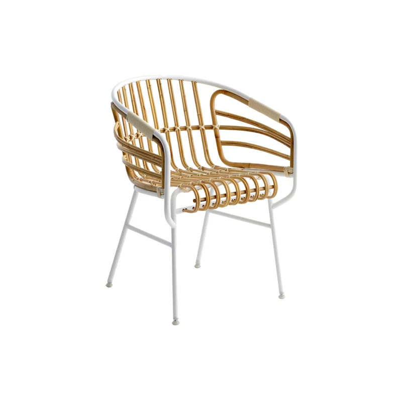 Rattan Armrest Chair RAPHIA RATTAN by Lucidi Pevere for Casamania