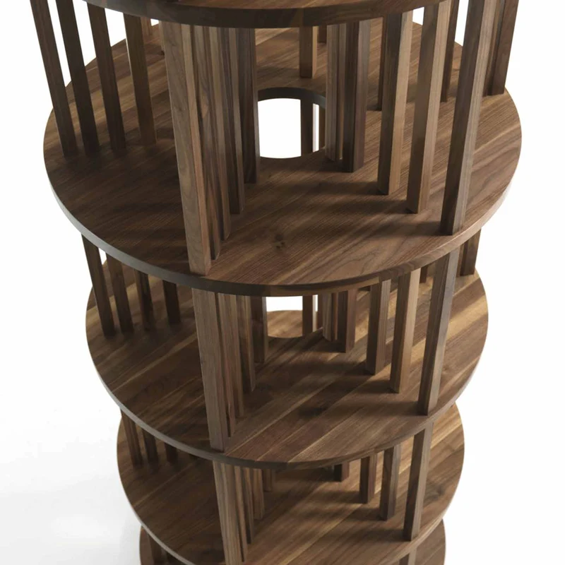 Wood Bookcase PILLAR by C.R.&S. Riva 1920