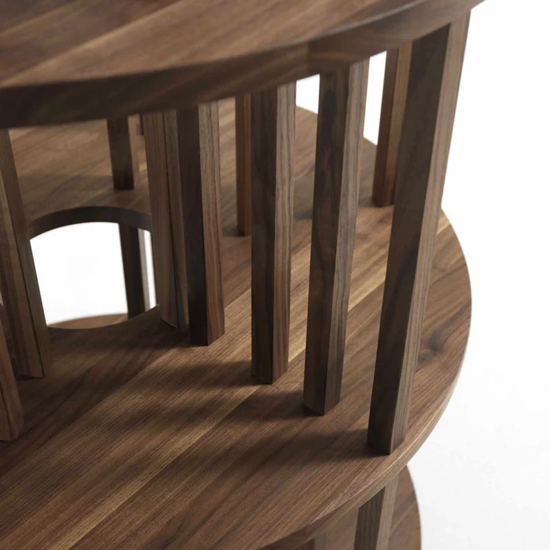 Wood Bookcase PILLAR by C.R.&S. Riva 1920