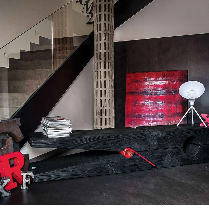 Wood Bench MOLLETTA by Beldessari & Beldessari for Riva 1920