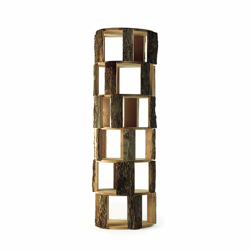 Wood Bookcase BRICCOLONE by Michele De Lucchi for Riva 1920