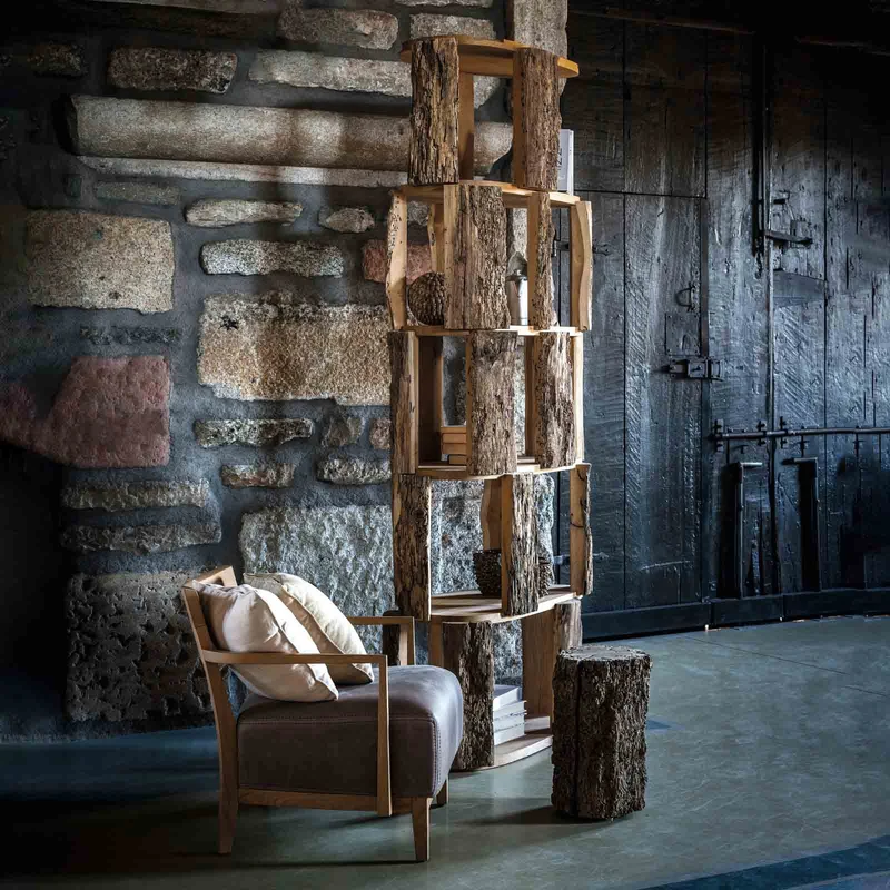 Wood Bookcase BRICCOLONE by Michele De Lucchi for Riva 1920