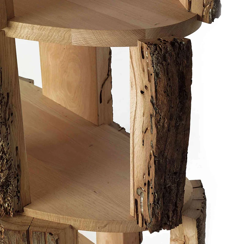 Wood Bookcase BRICCOLONE by Michele De Lucchi for Riva 1920