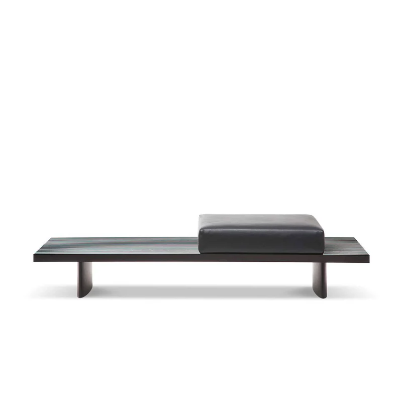 Oak Wood Bench REFOLO, designed by Charlotte Perriand for Cassina