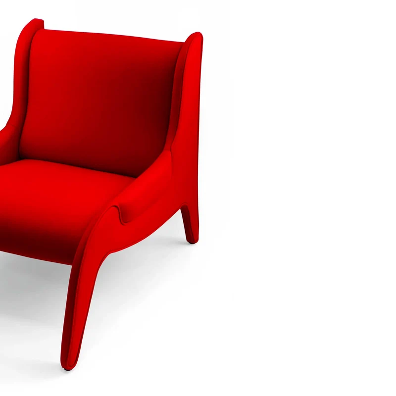 Lowline Fabric Armchair ANTROPUS, designed by Marco Zanuso for Cassina