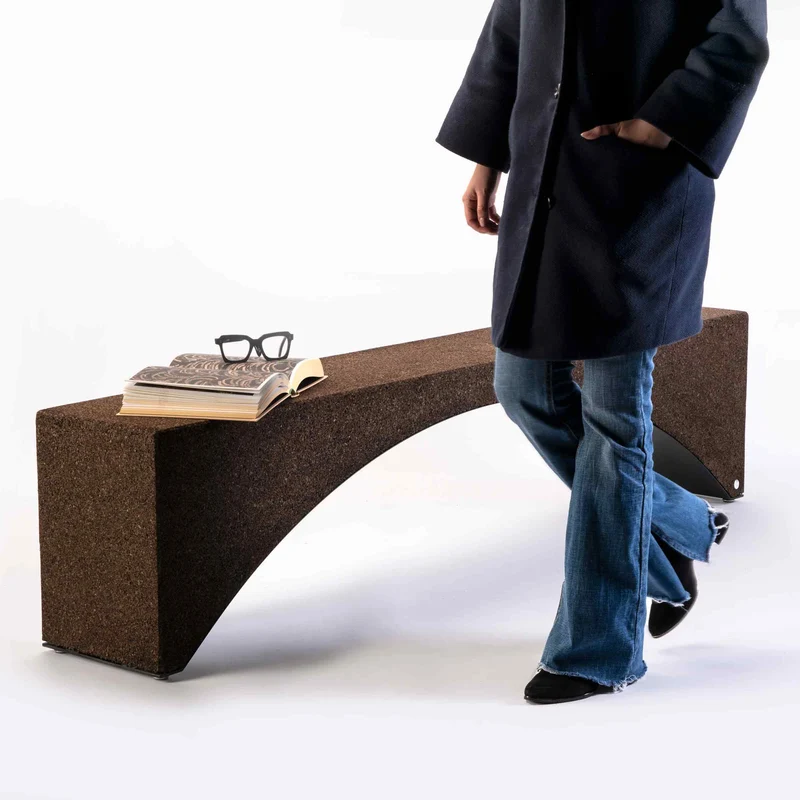 Cork Bench ARRABIDA by Jari Franceschetto for Suber
