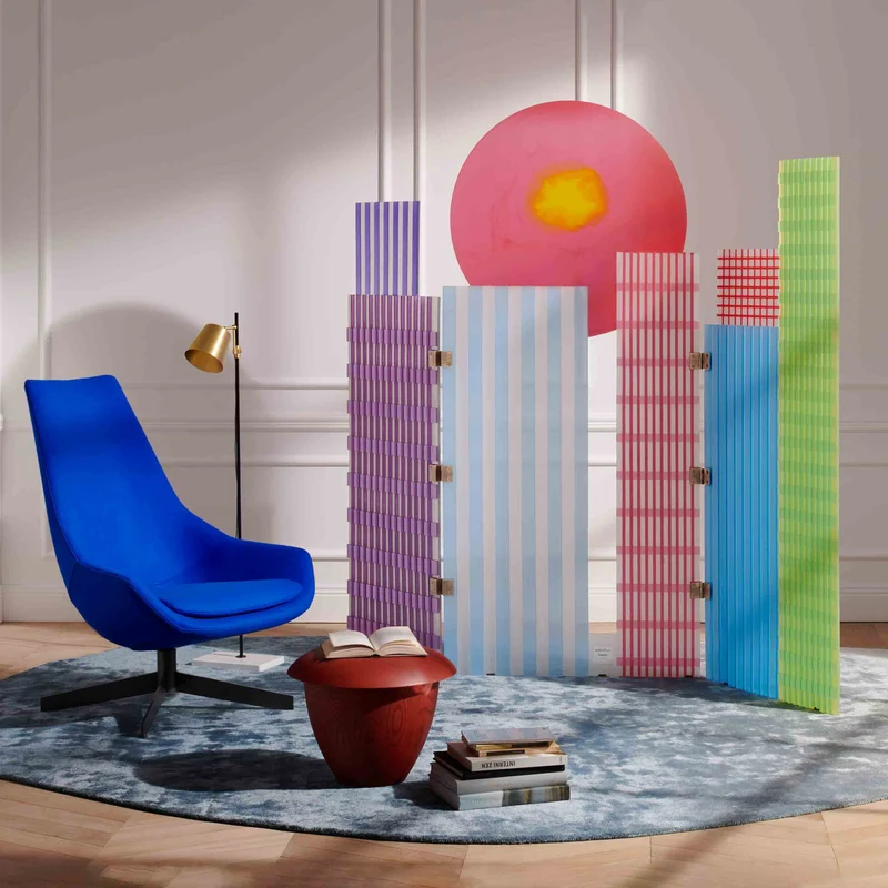 Resin Screen TRAMONTO A NEW YORK, designed by Gaetano Pesce for Cassina