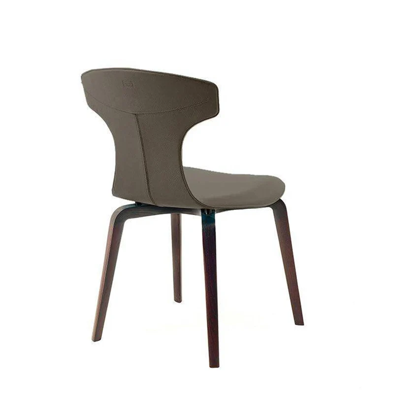 Leather Dining Chair MONTERA by Roberto Lazzeroni for Poltrona Frau