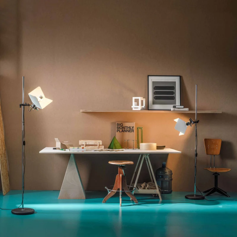 Floor Lamp TRIEDRO by Joe Colombo for Stilnovo