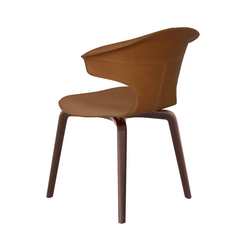 Leather Chair MONTERA by Roberto Lazzeroni for Poltrona Frau