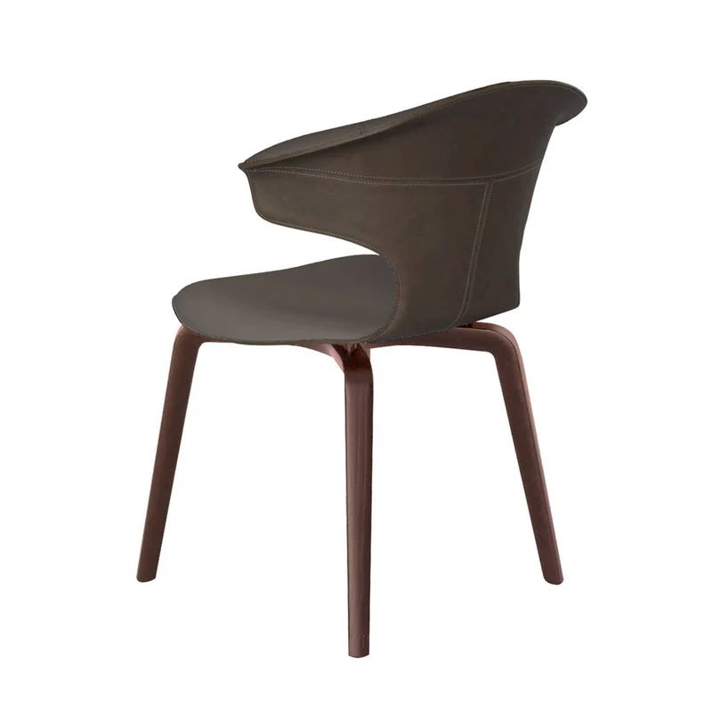 Leather Chair MONTERA by Roberto Lazzeroni for Poltrona Frau
