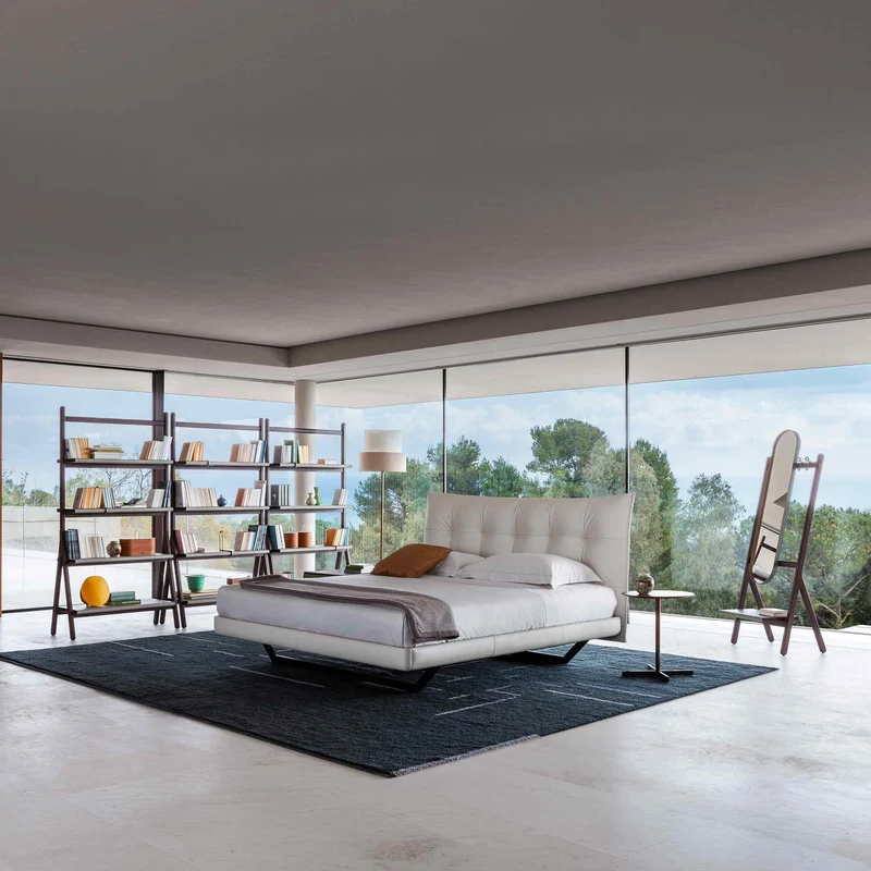Leather Bookcase REN by Neri&Hu for Poltrona Frau