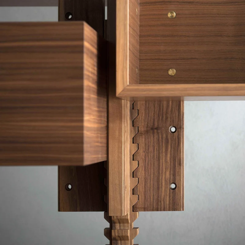 Revolving Wood Bookcase ALBERO by Gianfranco Frattini for Poltrona Frau