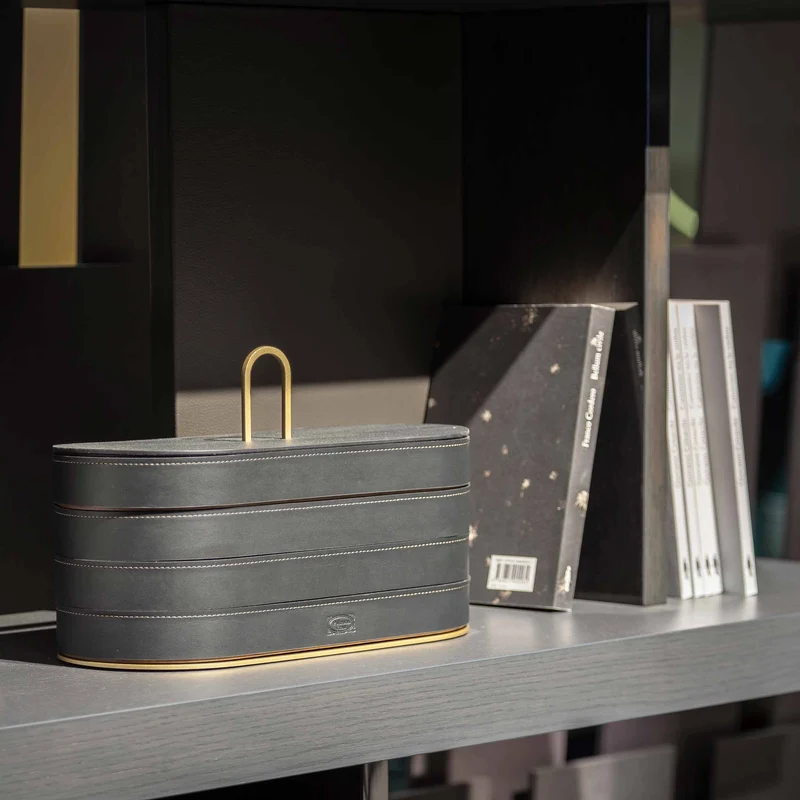 Leather Container ZHUANG by Neri&Hu for Poltrona Frau