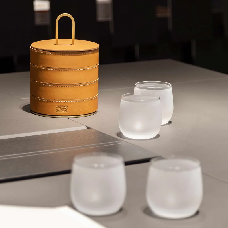 Leather Container ZHUANG by Neri&Hu for Poltrona Frau