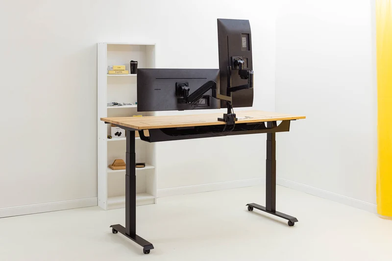Dual monitor arm