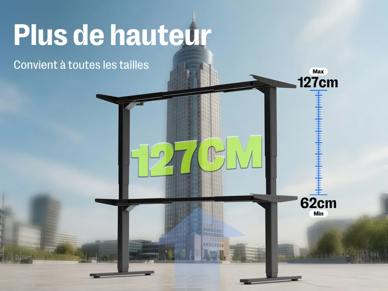 Maidesite T2 Pro Plus - Bureau assis debout électrique