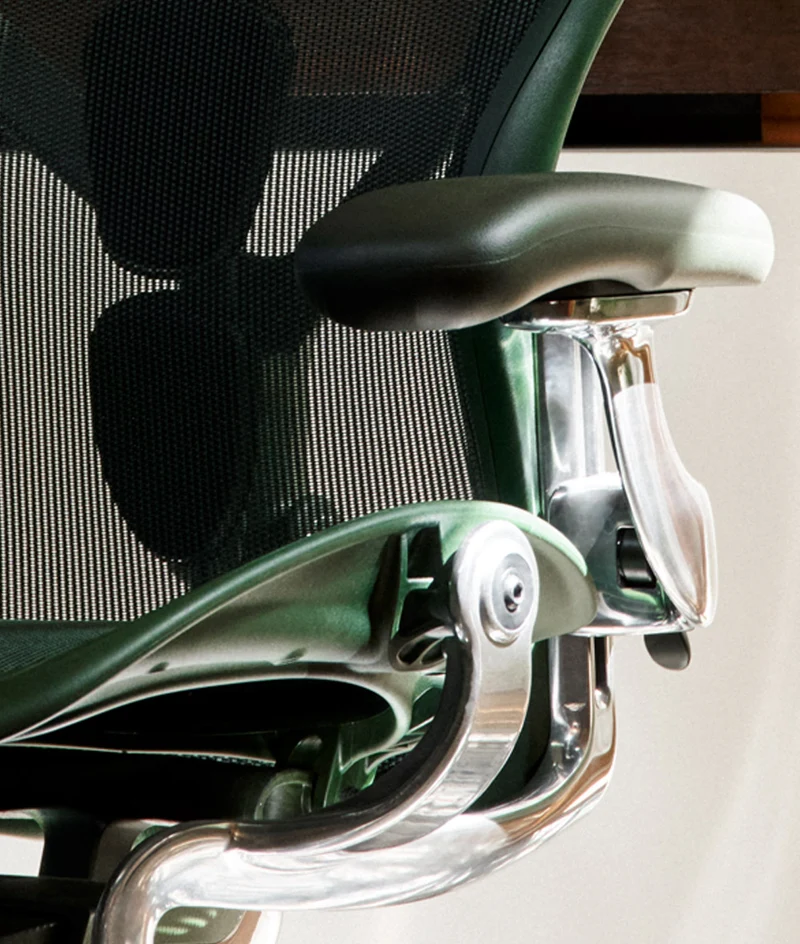 Siège de bureau Aeron* Jasper/Aluminium poli
