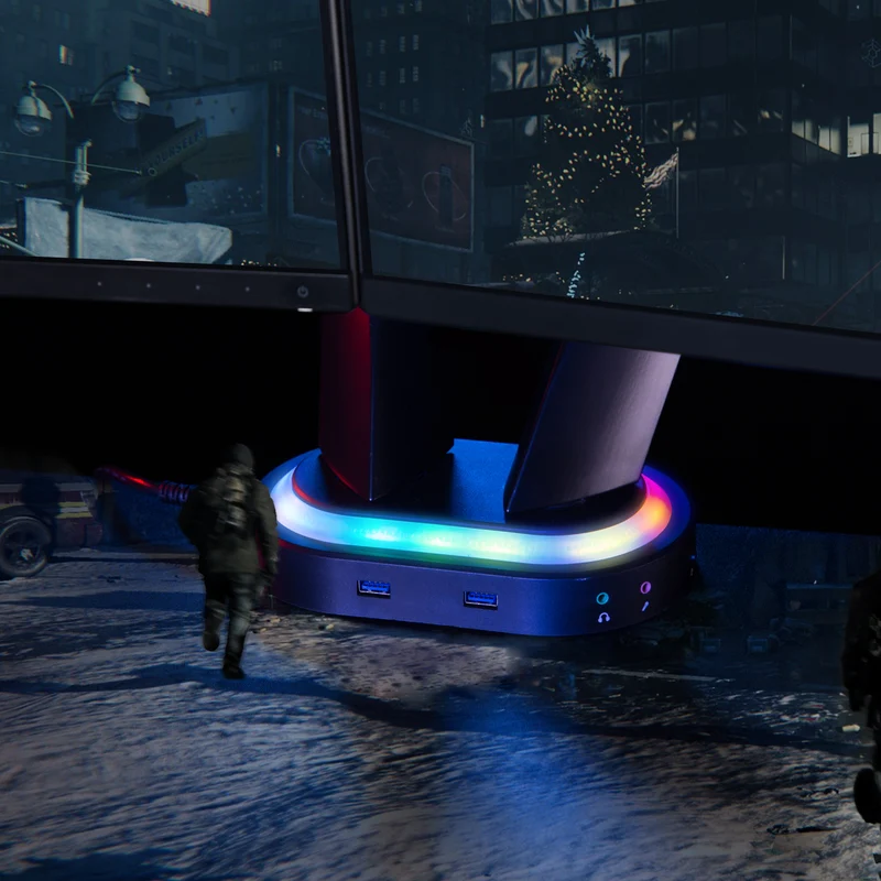 Almost Perfect Desky Dual LED Gaming Monitor Arm