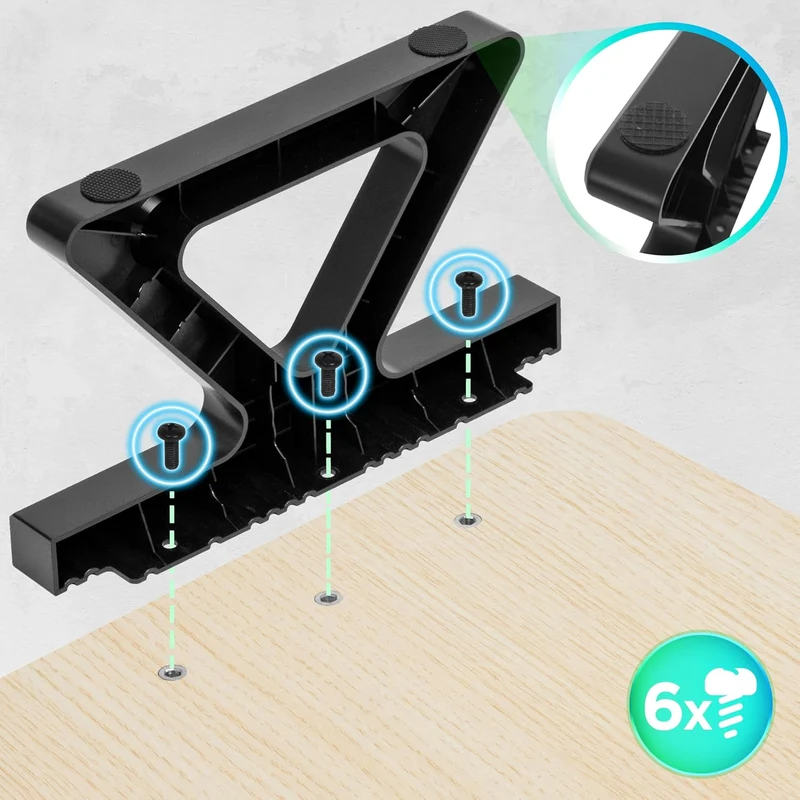 Duronic DM06-2 NL Support pour deux moniteurs en MDF 82 x 30 cm Rehausseur d’écran d’ordinateur portable LCD LED TV Pour 1 ou 2 écrans de 13,5cm Espace de travail ergonomique avec rangement