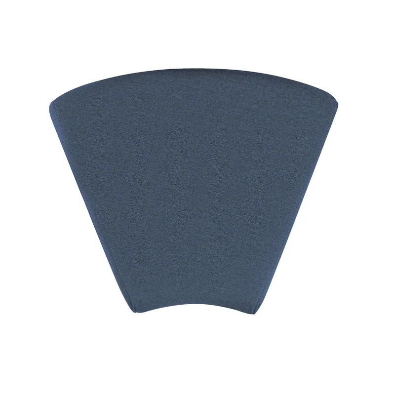 Pouf Angulaire Hizia - Bleu Denim