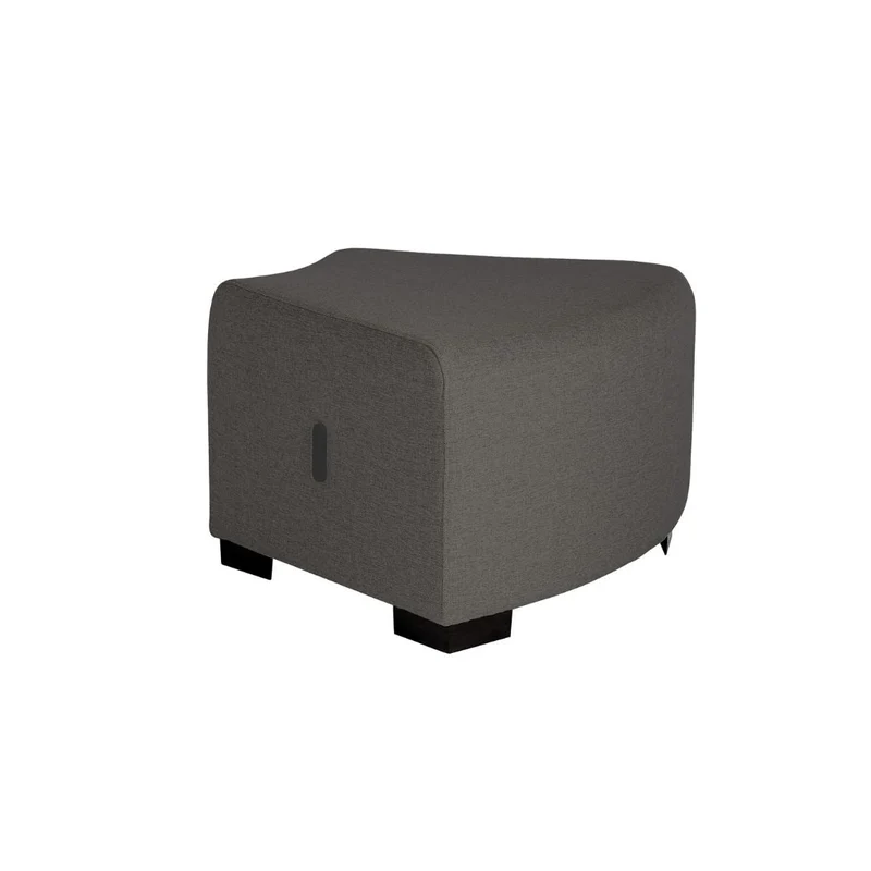 Pouf Angulaire Hizia - Gris Anthracite